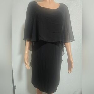 Glamour Elegant Black Long Sleeve Dress